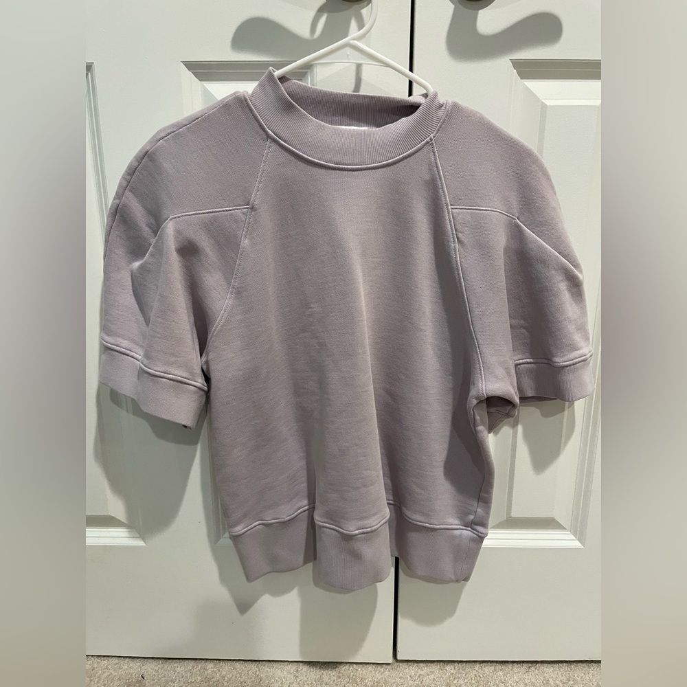 Agolde Puff Sleeve Sweatshirt Tee - Picture 1 of 6